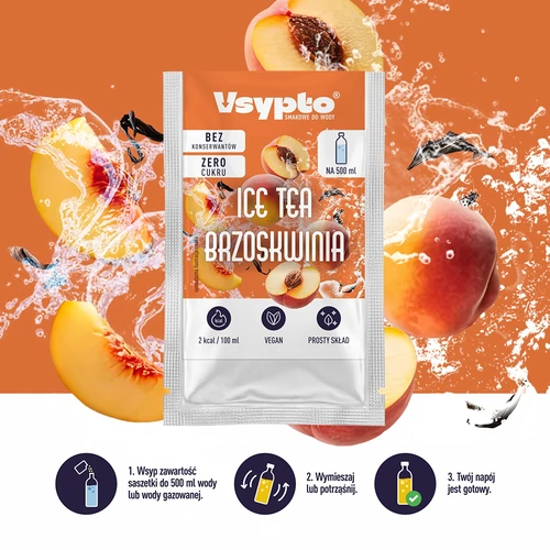 VSYPTO Ice Tea Persikas, 3 g - 6