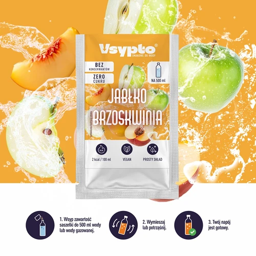VSYPTO Obuolys-Persikas, 3 g - 6