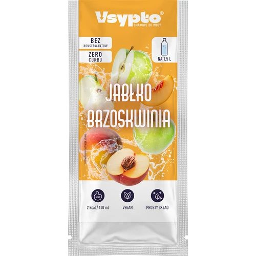 Vsypto Obuolys–persikas – rinkinys 15×9 g - 5