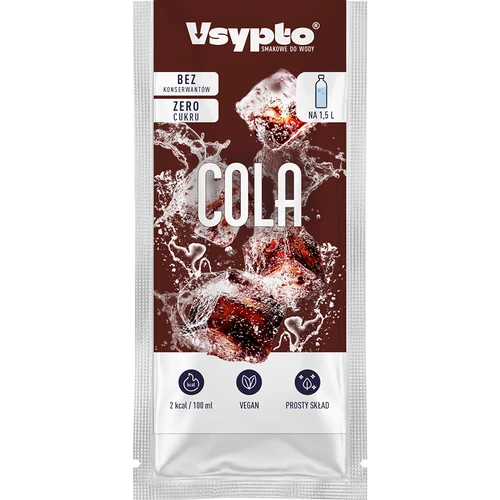 VSYPTO su Cola skoniu – skonio milteliai vandeniui, 9 g - 2