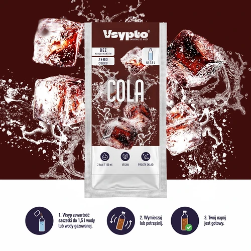 VSYPTO su Cola skoniu – skonio milteliai vandeniui, 9 g - 6