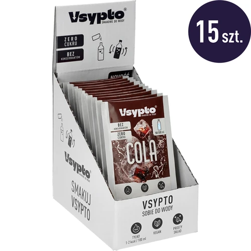 VSYPTO su kolos skoniu – skonio milteliai vandeniui, 3 g - 10