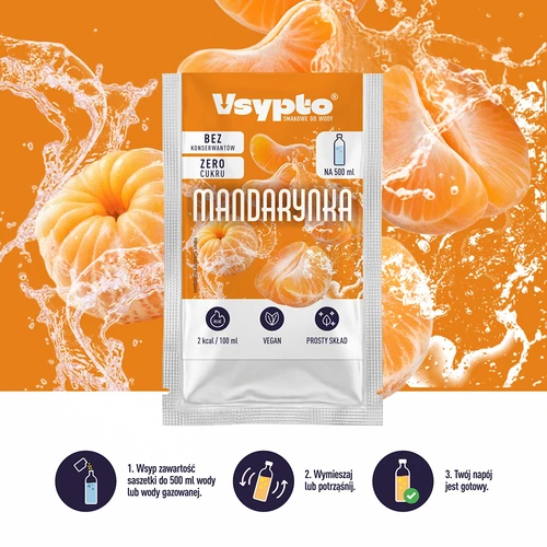 VSYPTO su mandarinų skoniu, 3 g - 6
