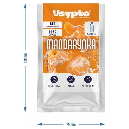 VSYPTO su mandarinų skoniu, 3 g - 4