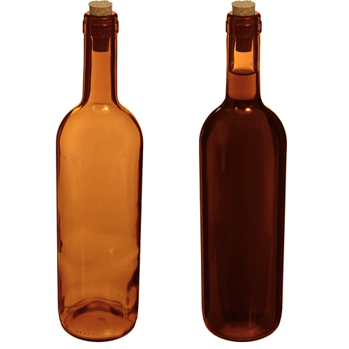 Vyno butelis 750 ml rudas - pakuotė 8 vnt. - 5