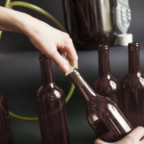 Vyno butelis 750 ml rudas - pakuotė 8 vnt. - 9