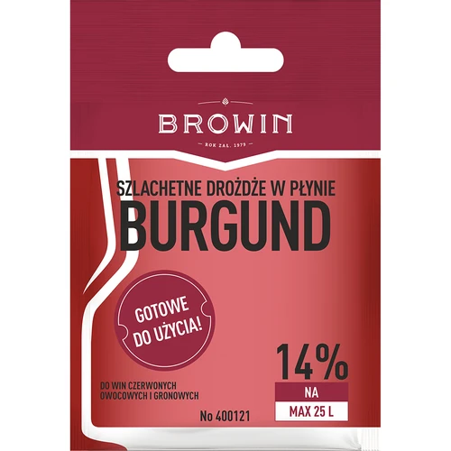 Vyno mielės Burgund be išankstinio dauginimo, 20 ml