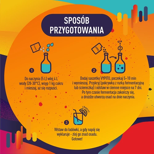 VYPITO 12%, pakelis 18 kokteilių - Chillout lengvai vaisinis, 126 g - 5