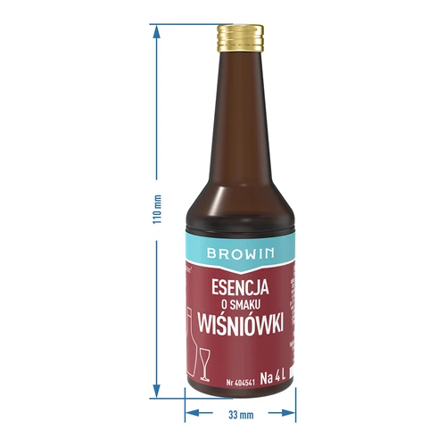 Vyšnių trauktinės skonio esencija 4 l - 40 ml - 8
