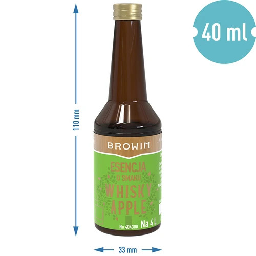 Whisky Apple skonio esencija – 40 ml, 4 l - 7