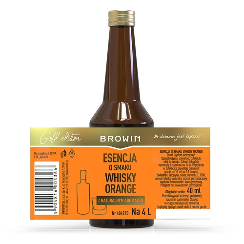Viskio su apelsinu skonio esencija 4 l – 40 ml - 6